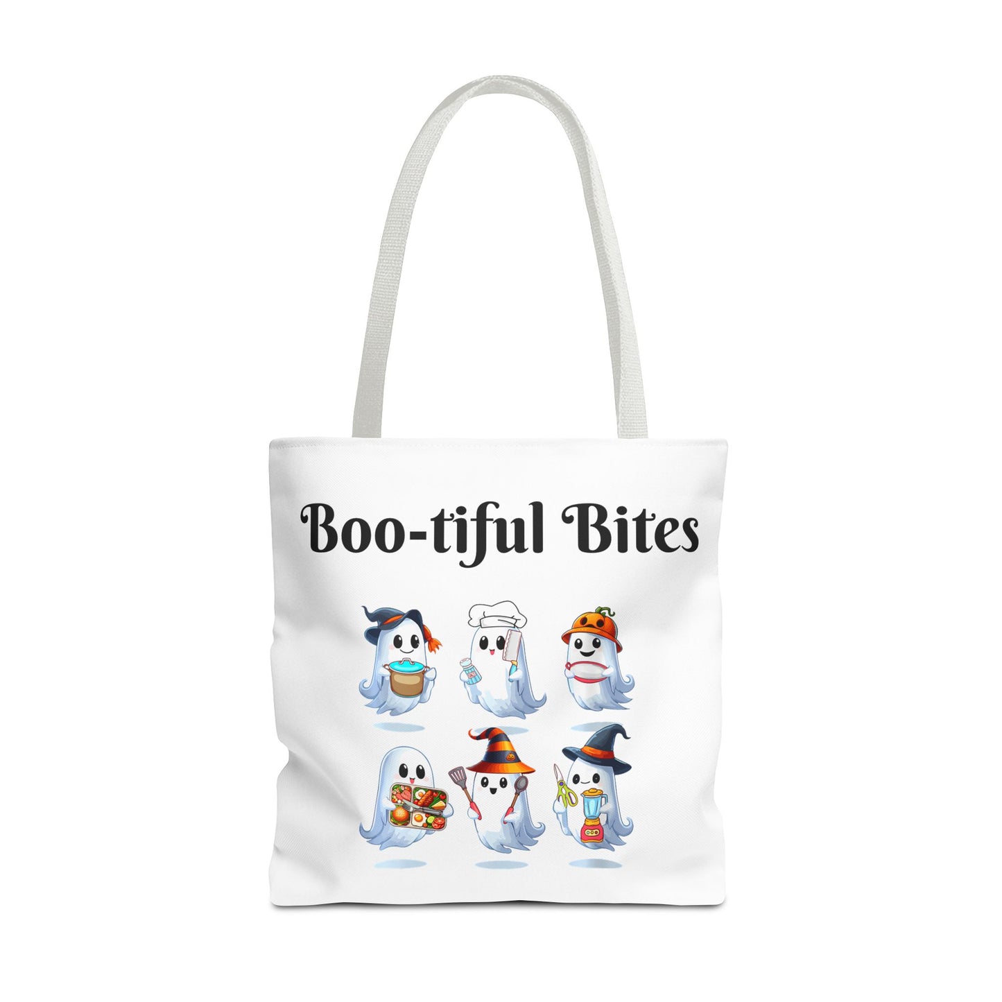 Ghostly Treats Tote Bag | Boo-tiful Bites Halloween Bag, Trick-or-Treat Tote, Spooky Ghost Shopper, Funny Gift for Halloween, Cute [...]