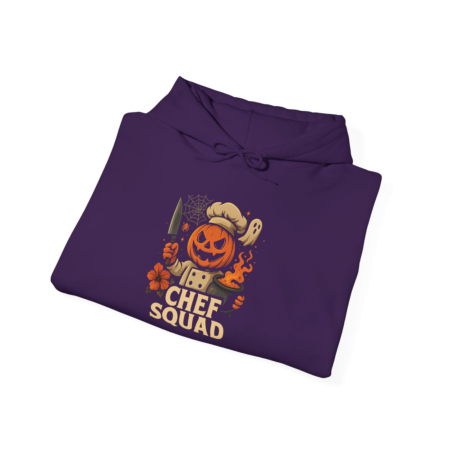 Halloween Chef Squad Hoodie - Cozy Fall Sweatshirt for Culinary Lovers, Autumn Gift, Kitchen Fun, Halloween Party Attire, Unisex