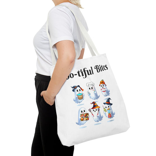 Ghostly Treats Tote Bag | Boo-tiful Bites Halloween Bag, Trick-or-Treat Tote, Spooky Ghost Shopper, Funny Gift for Halloween, Cute [...]