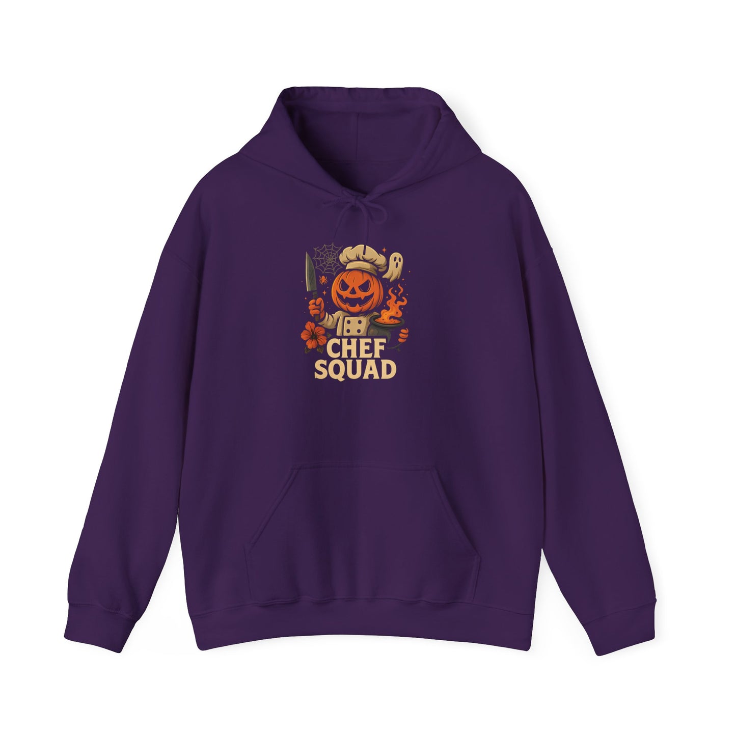 Halloween Chef Squad Hoodie - Cozy Fall Sweatshirt for Culinary Lovers, Autumn Gift, Kitchen Fun, Halloween Party Attire, Unisex